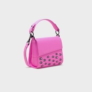 Min & Mon handbag - Micro Anastasio Cross-body - Bubblegum Pink